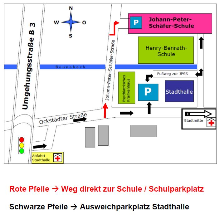 Anfahrtskizze Wegbeschreibung